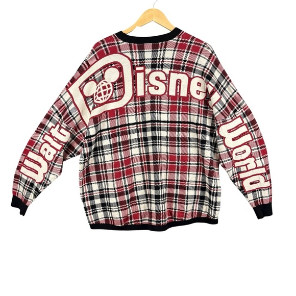 Disney Holiday Spirit Jersey Plaid Mickey 2022 – Sz XL (oversized) EUC! - Picture 3 of 9